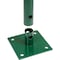Global Industrial 41L Wave Bike Rack, Green, Flange Mount, 5-Bike Capacity 652777MGN - alternate 3